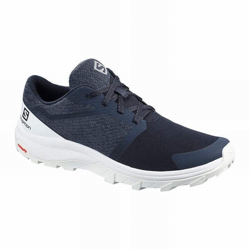 Salomon Israel OUTBOUND - Mens Hiking Shoes - Navy/White (QZLO-69203)